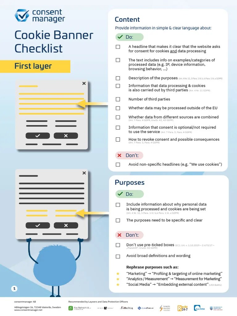 GDPR Checklist En | Download Free PDF | Http Cookie | Information