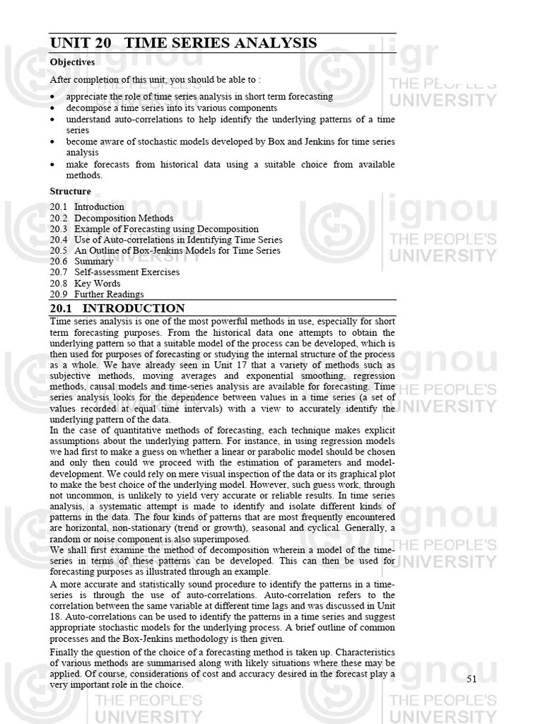 Advance Time Series | PDF | Time Series | Autoregressive Model
