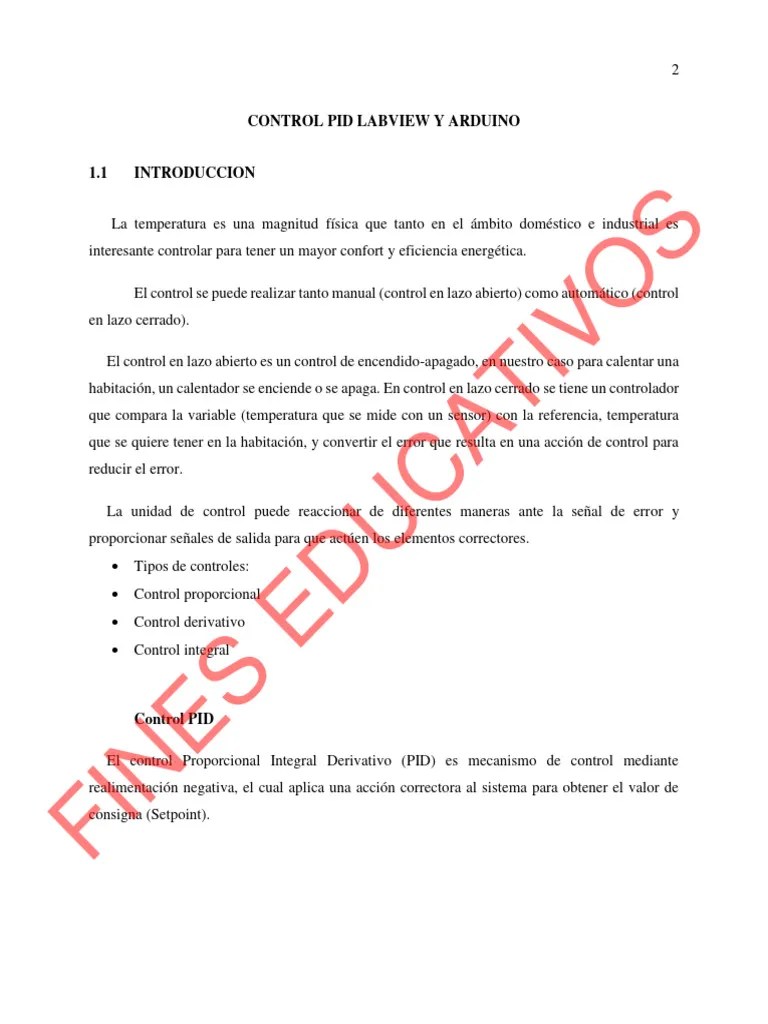 Control Pid Labview Y Arduino | PDF | Ingenieria Eléctrica | Ingeniería Informática