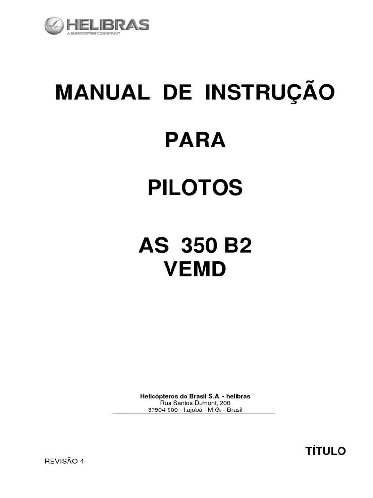 Manual De Instrução Pilotos As 350 B2 Pdf