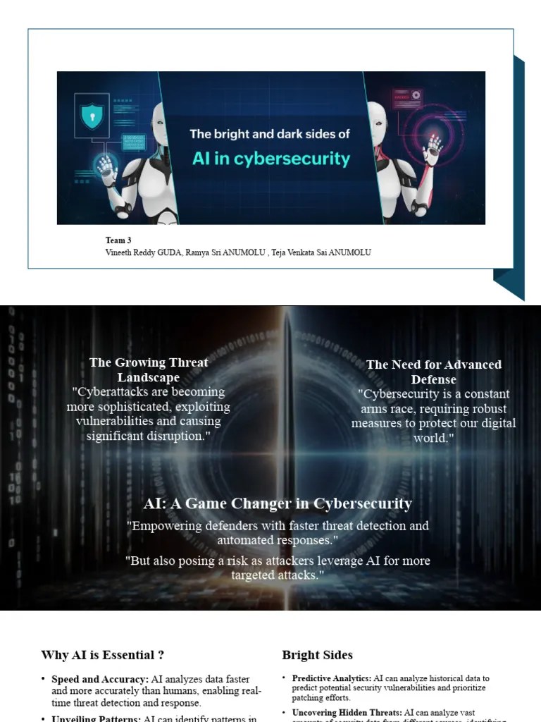 AI In Cybersecurity - ANUMOLU | PDF | Security | Computer Security