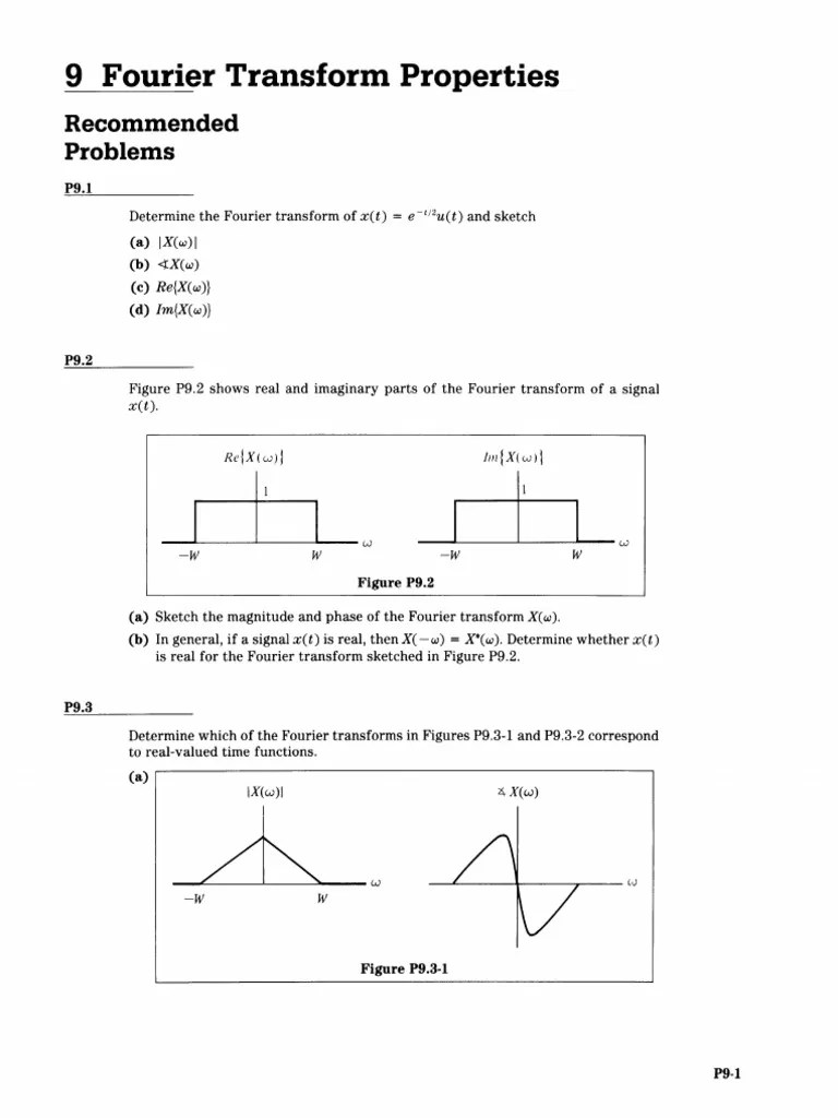 Fourier Transform Properties | PDF | Physics | Algorithms