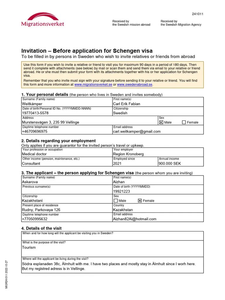 Visa Application | PDF | Travel Visa | Identity Document
