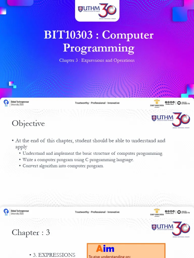 Computer Programming Chapter3 | PDF | Arithmetic | Trigonometric Functions