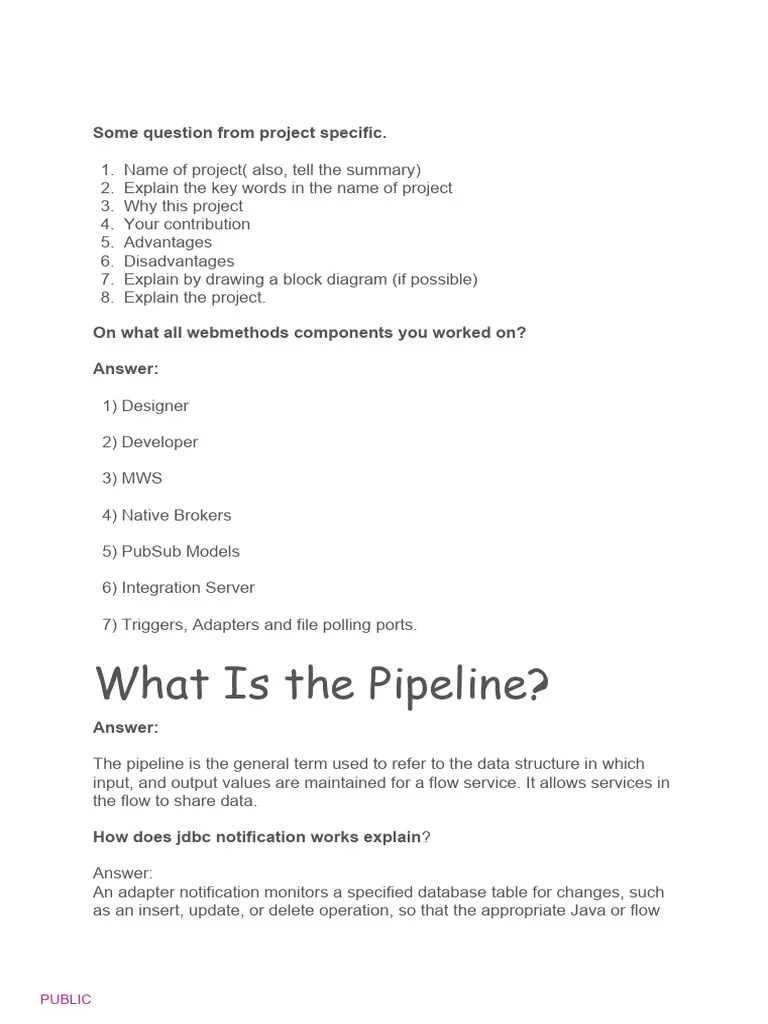Webmethods - Interview Questions | PDF | Databases | Computer Science