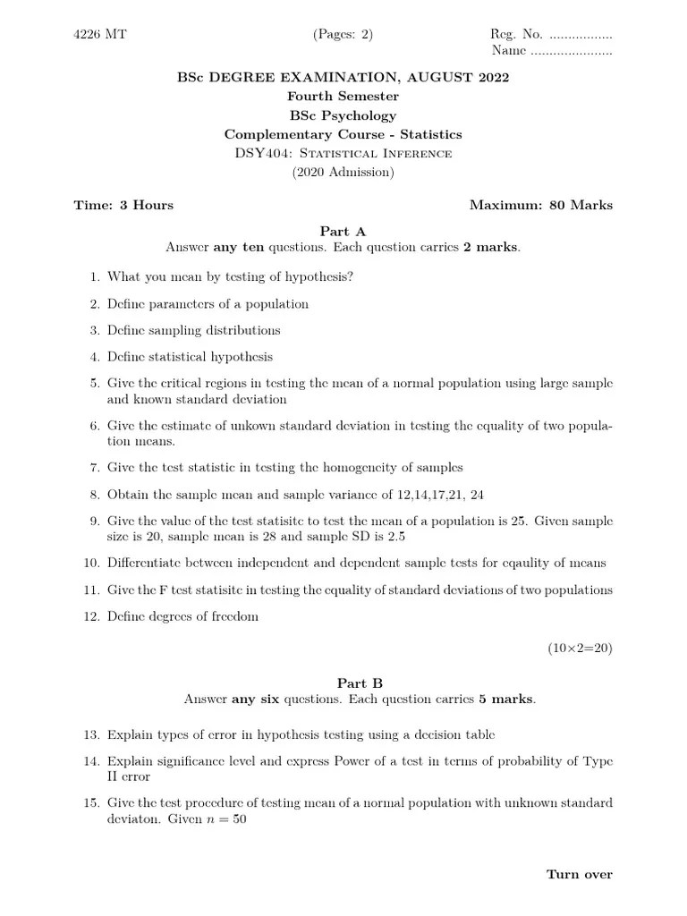 Statistical Inference | PDF | Statistics | Standard Deviation