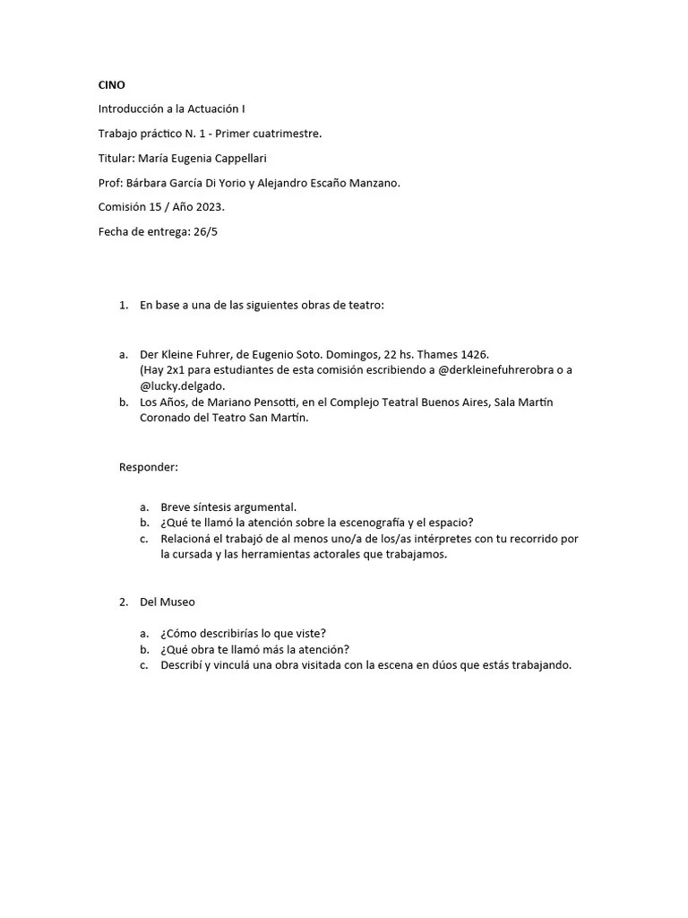 CINO Consignas TP | PDF