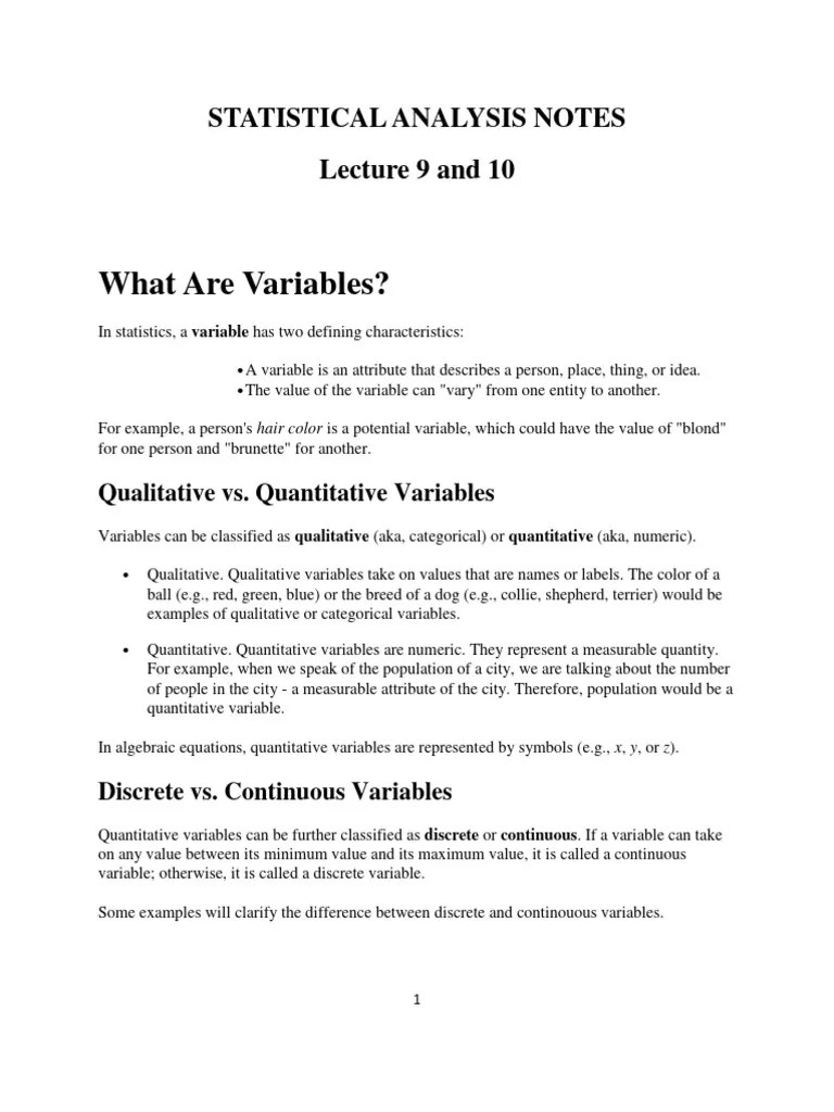 Statistical Analysis L10 - 12 | PDF | Statistical Hypothesis Testing ...