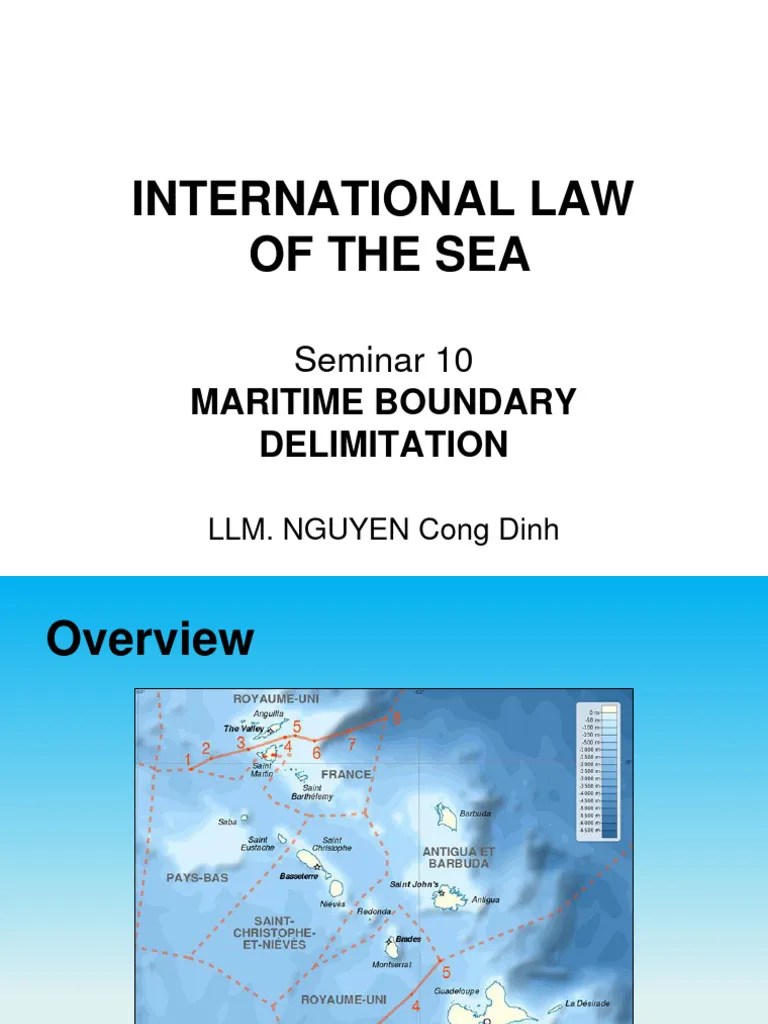 Seminar 10 - Maritime BOundary Delimitation Uel - International Law Of ...