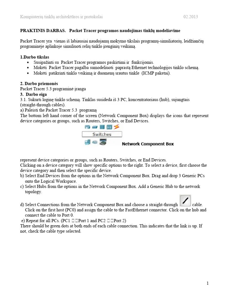 2 Lab Packet Tracer Introduction Lab LT | PDF | Router (Computing ...