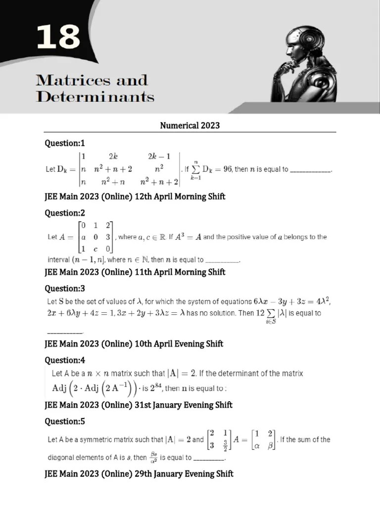 Matrix | Download Free PDF | Matrix (Mathematics) | System Of Linear ...