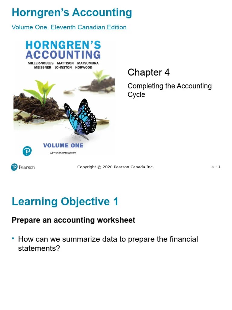 CHAPTER 4. Completing The Accounting Cycle | PDF | Debits And Credits ...