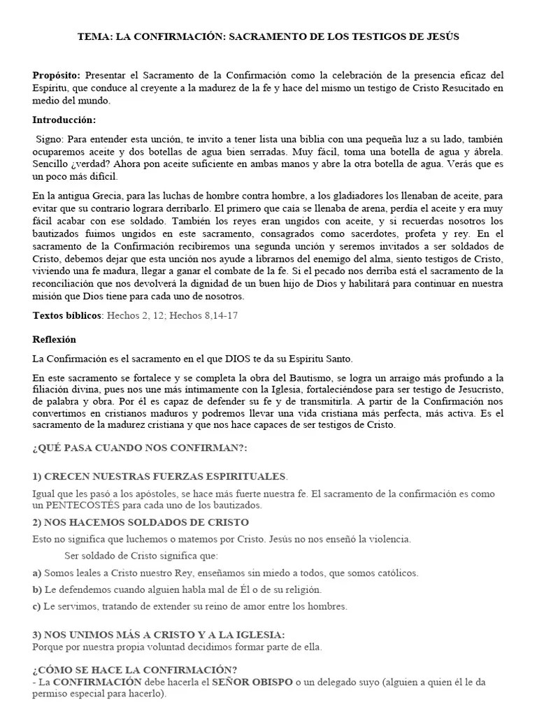Breve Catequesis Sobre La Confirmaci N Pdf Confirmaci N Sacramentos - Desktop City Illustrations for Desktop