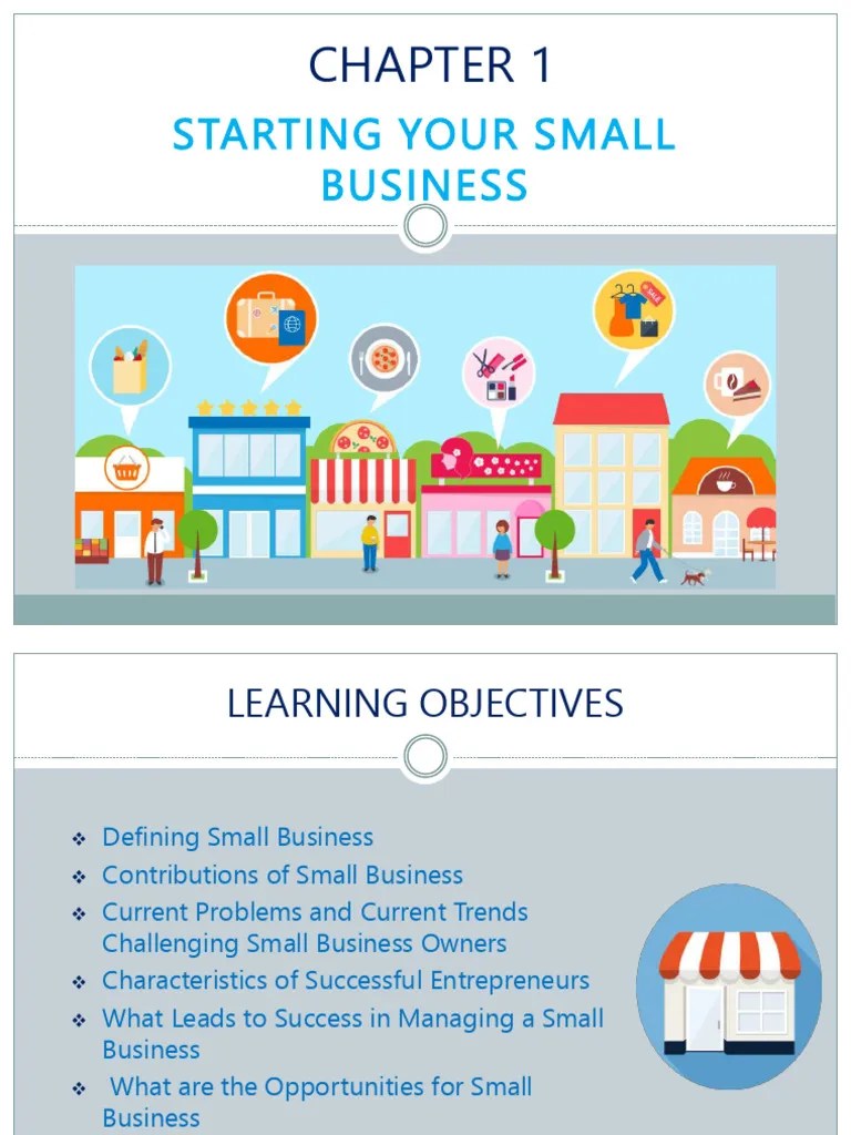 CHAPTER 1 Starting Your Business | PDF | Small Business | Entrepreneurship