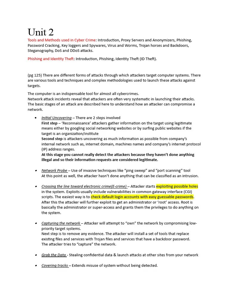 Z - Cybersecurity Unit 2 | PDF | Phishing | Computer Virus