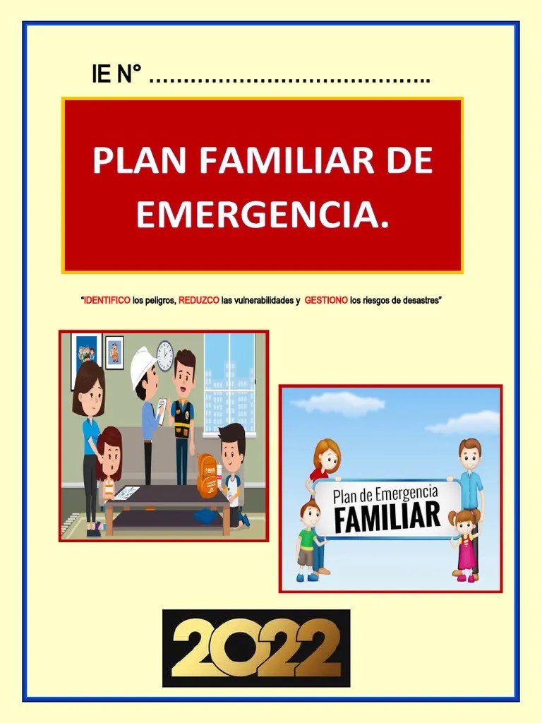 Ok Plan Familiar De Emergencia | PDF | Riesgo | Reducción De Desastres