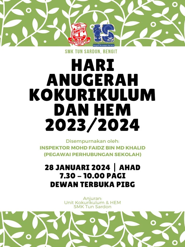 Buku Program Hari Anugerah Koku & HEM 20232024 | PDF