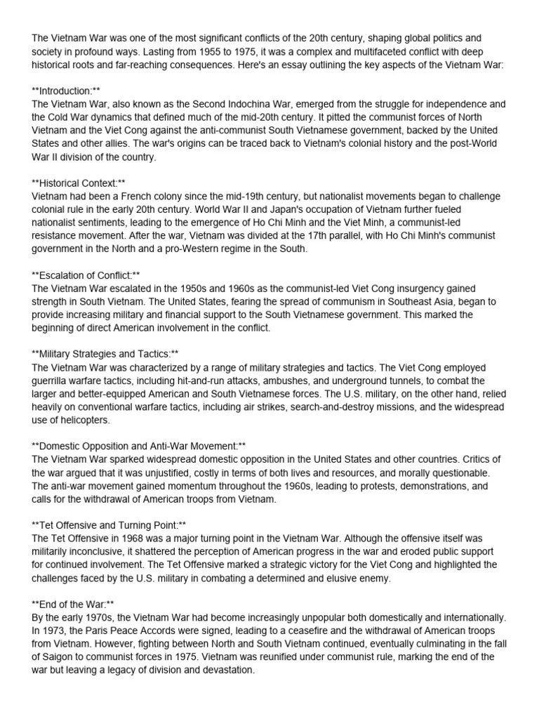 Vietnam War | PDF | Vietnam War | Vietnam