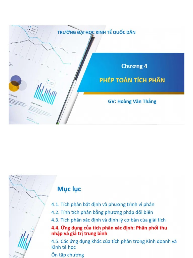 4.4 Ung Dung Cua Tich Phan Xac Dinh - PP Thu | PDF