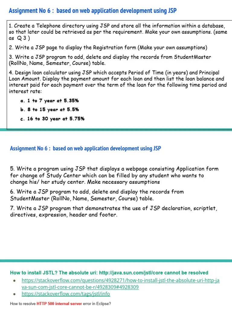 Module 2 Assignments Java (MCA) | Download Free PDF | World Wide Web ...