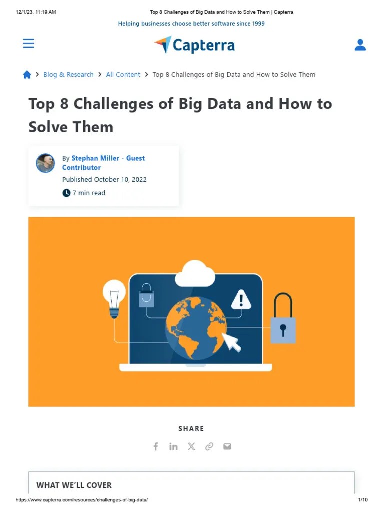 Top 8 Challenges Of Big Data And How To Solve Them - Capterra - By Qual ...