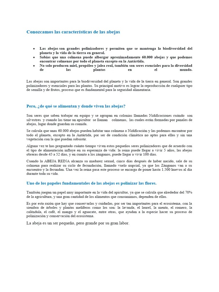 Las Abejas | PDF | Western Honey Bee | Colmena