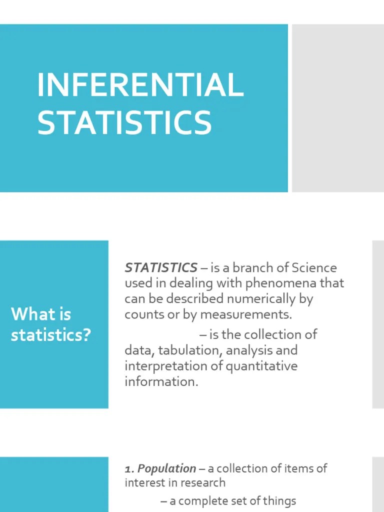Inferential Statistics | PDF | Statistics | Statistical Significance