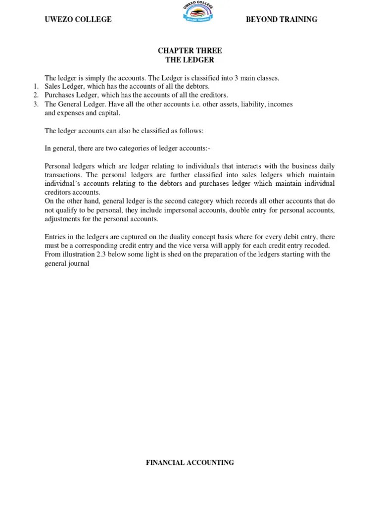 Ledgers Accounts | PDF | Debits And Credits | Accounting