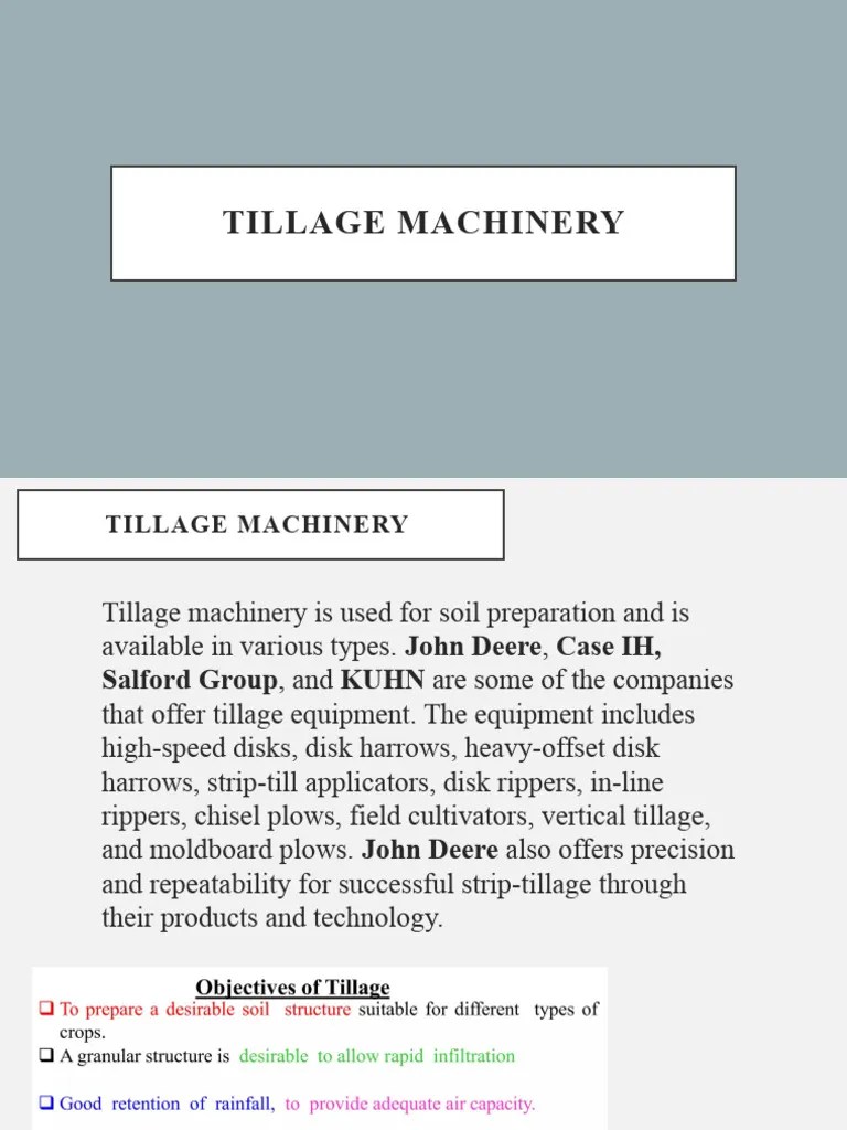 3.3. Tillage Machinery 084618 | PDF | Plough | Tillage