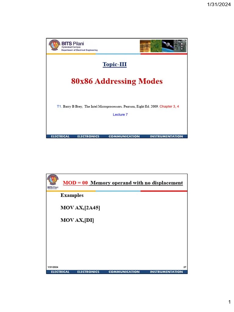 Lecture 7 31st Jan 2024 | PDF | Central Processing Unit | Computer Science