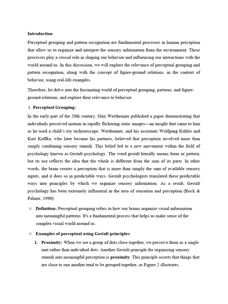 Perception | PDF | Perception | Psychology