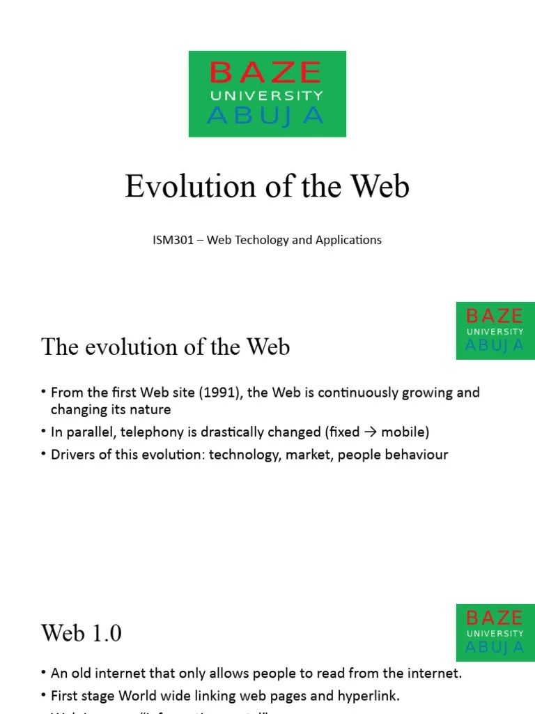 Lecture 3 Evolution Of The Web | PDF | Semantic Web | Resource ...