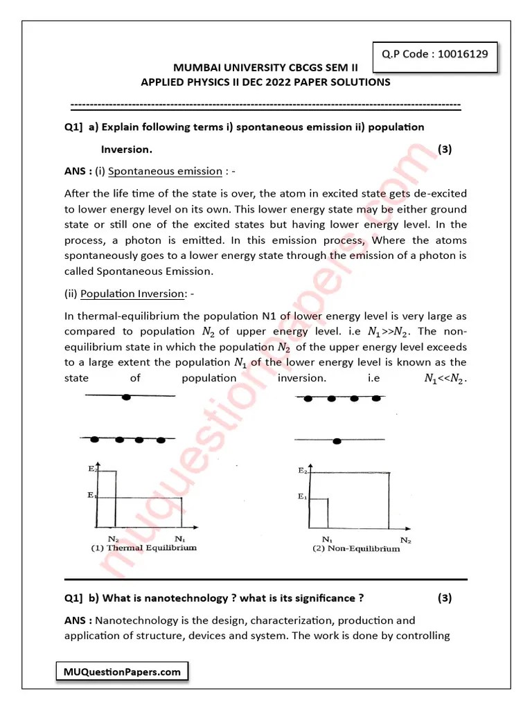 Be - First Year Engineering - Semester 2 - 2022 - December ...