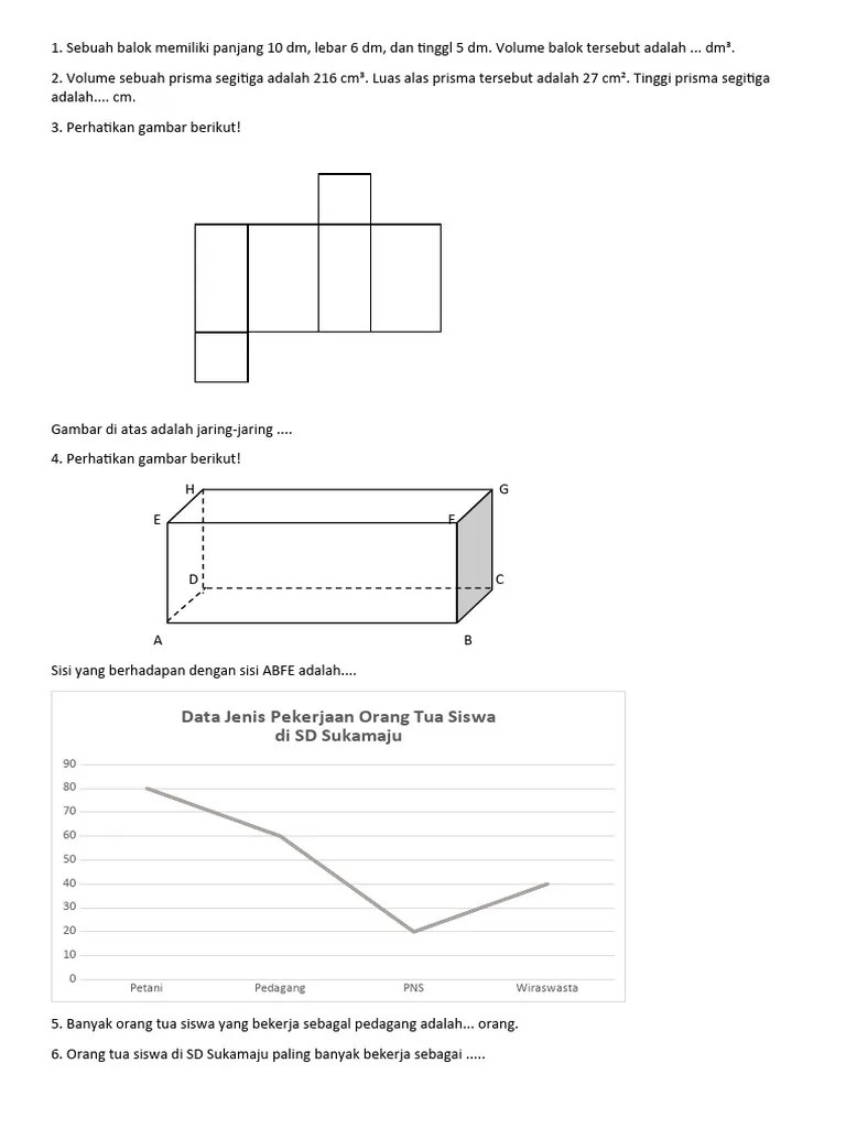 Soal PAT Kelas 5 Matematika | PDF