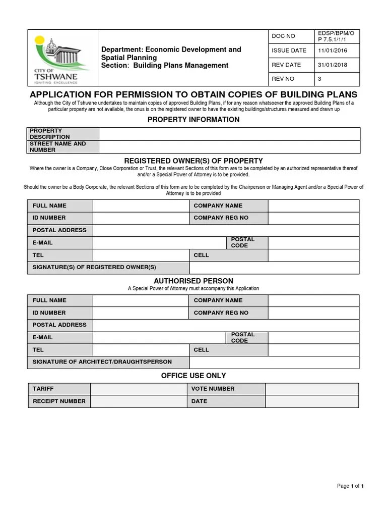 HApplication-for-Permission-to-obtain-copies-of-Building-Plans-3 | PDF | Justice | Crime & Violence