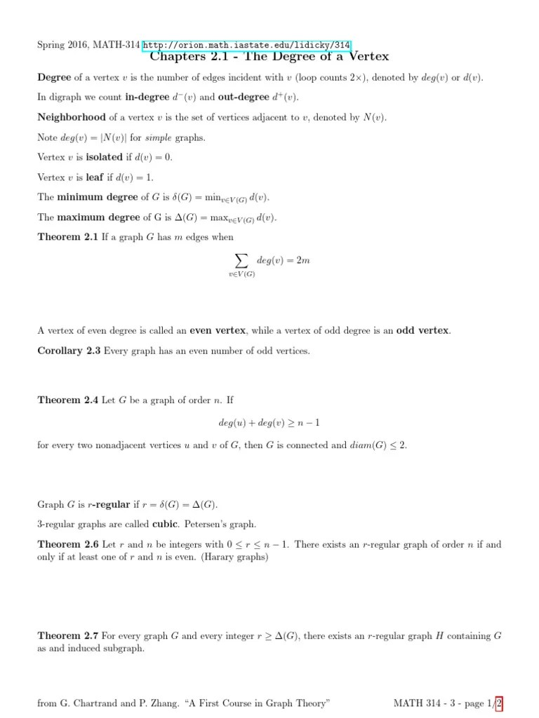 Graph Theory | Download Free PDF | Vertex (Graph Theory) | Graph Theory