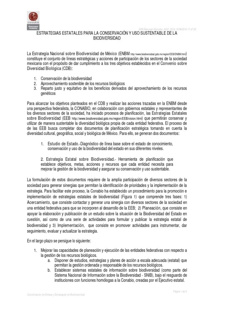 ESTRATEGIAS DE CONSERVACION BIODIVERSIDAD JALISCO-Resumen Ejecutivo ...