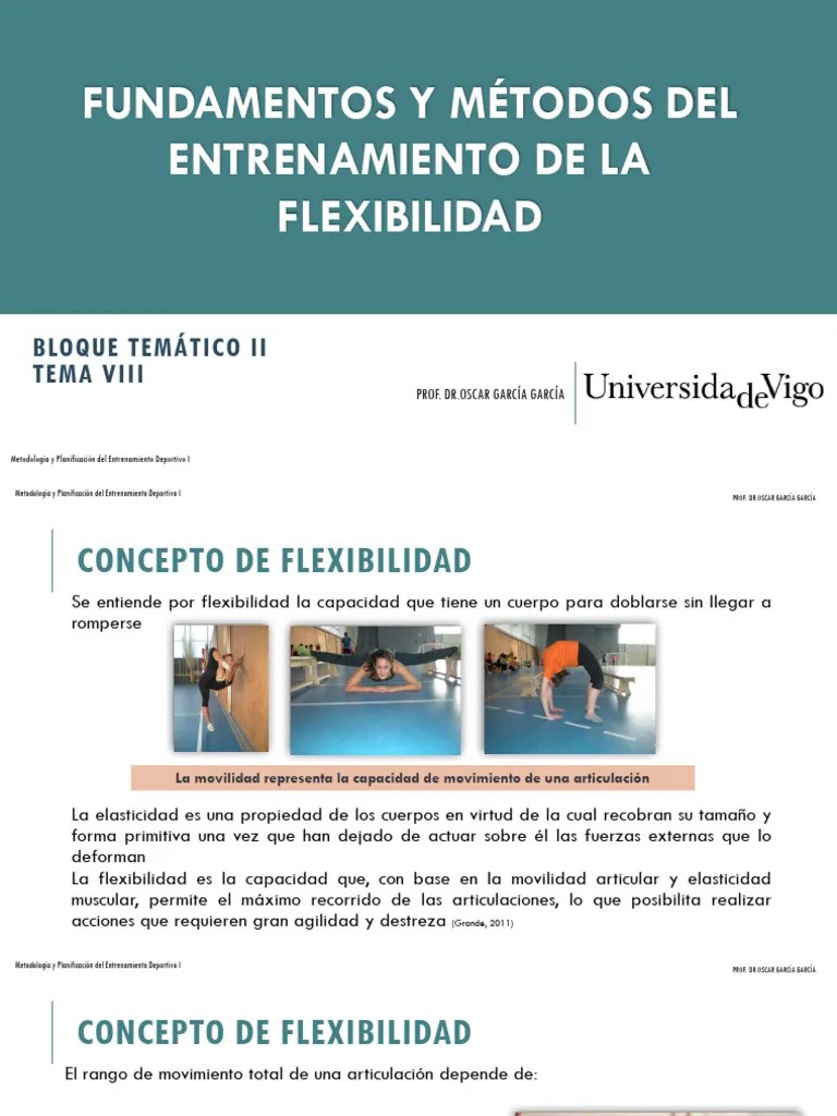 Fundamentos Y Métodos Del Entrenamiento De La Flexibilidad V2 ...