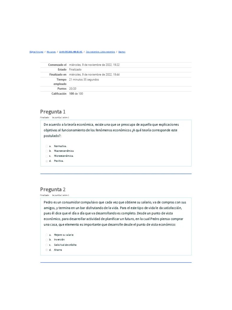Examen - Revisión Del Intento 100% | Descargar Gratis PDF | Inflación | Tipo De Cambio