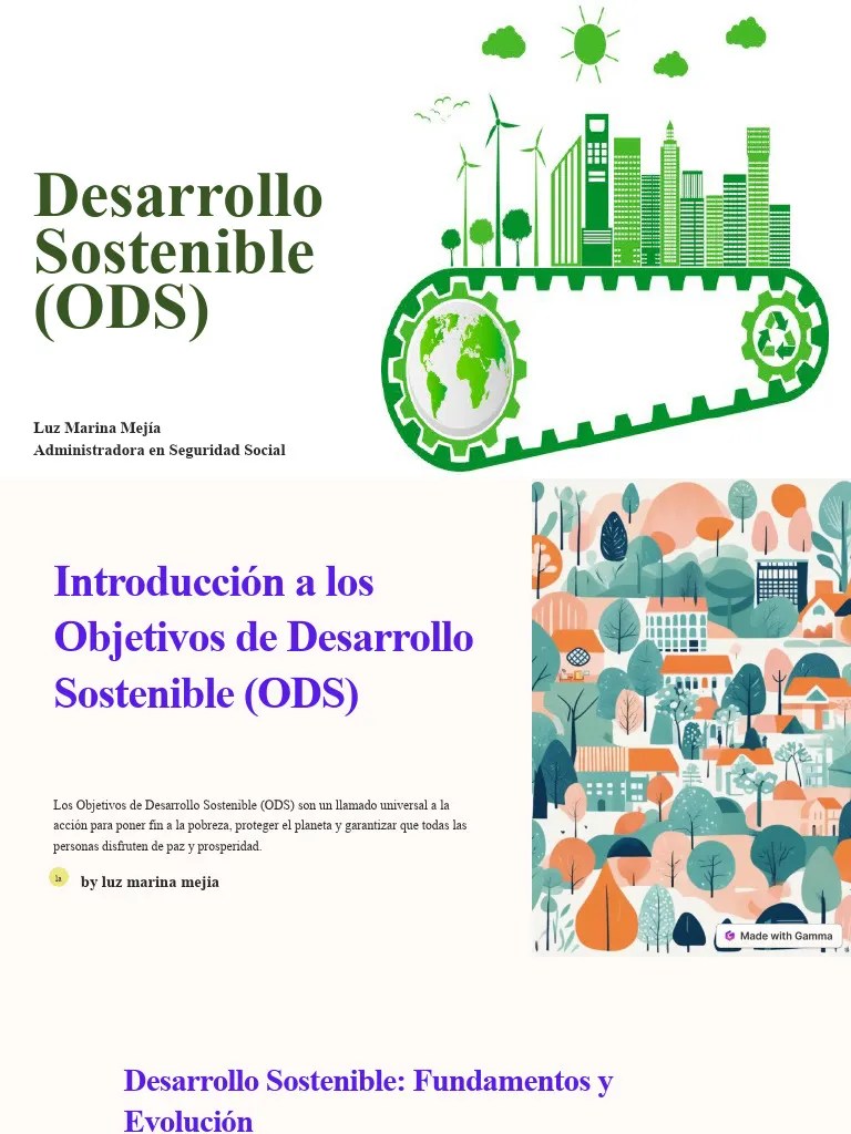 Introduccion A Los Objetivos De Desarrollo Sostenible ODS(1) | PDF | Desarrollo Sostenible ...
