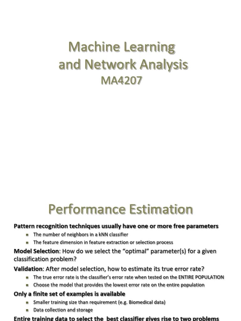 Validation Slides | Download Free PDF | Resampling (Statistics) | Cross ...