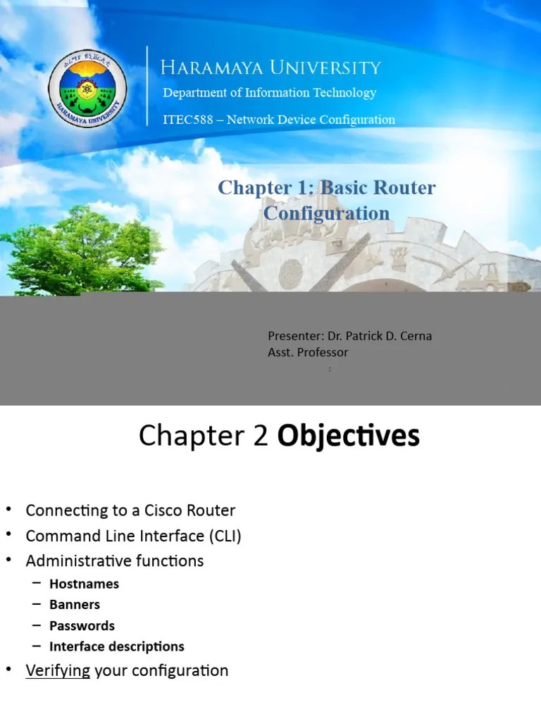 Chapter1 BasicRouterConfiguration | PDF | Command Line Interface ...