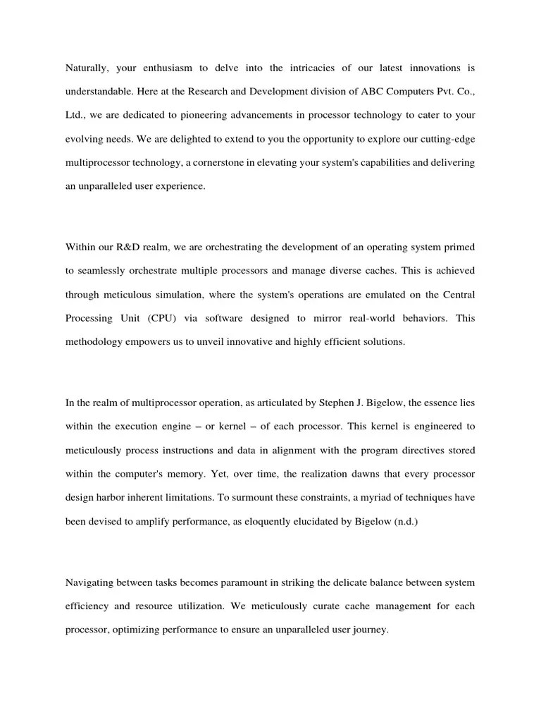 Written Assignment Unit 4 | PDF | Central Processing Unit | Multi Core ...