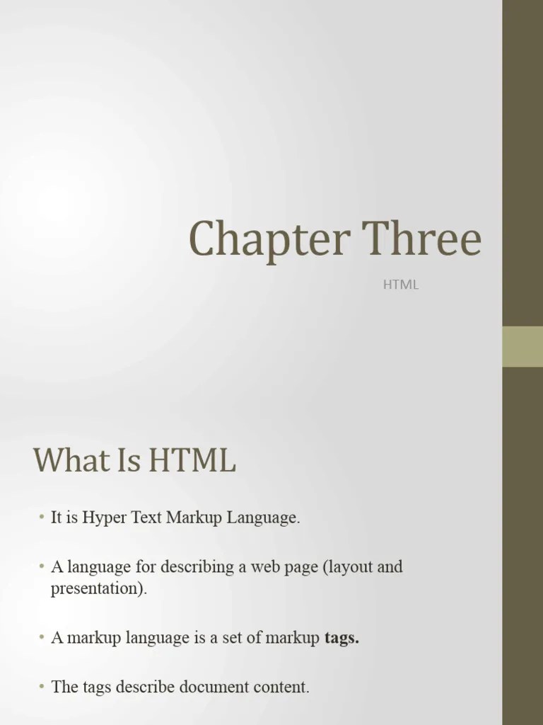 Chapter Two | PDF | Html Element | Html