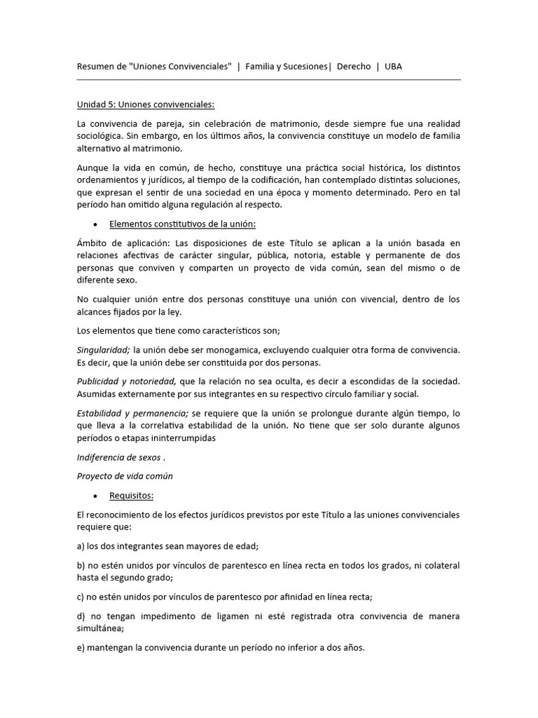 Uniones Convivenciales 2018 | PDF | Unión Civil | Matrimonio