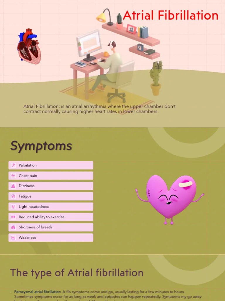 Atrial Fibrillation: Symptoms, Types, Causes | PDF