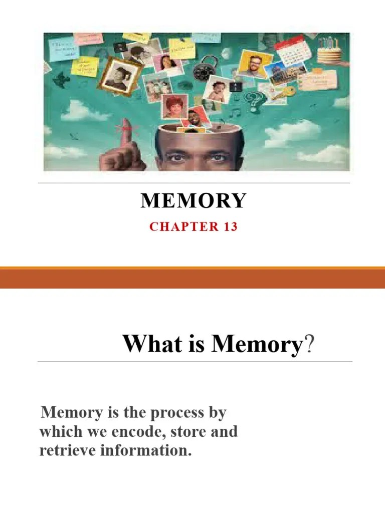Topic 11 Memory | PDF | Memory | Recall (Memory)
