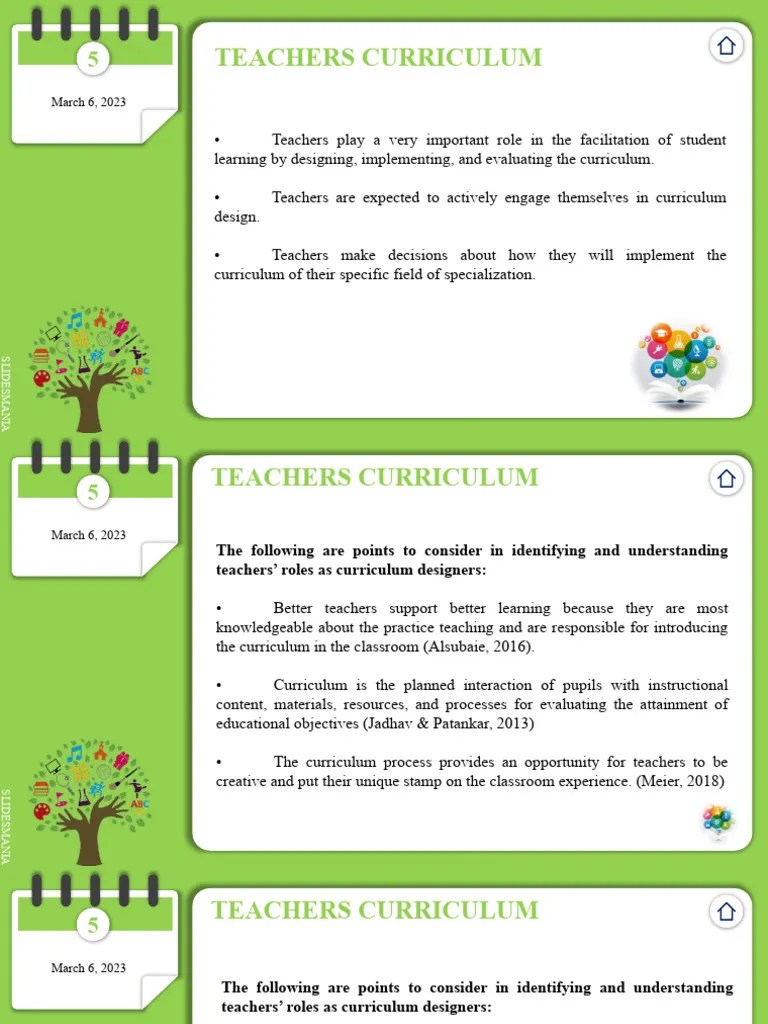 Teachers-Curriculum | PDF