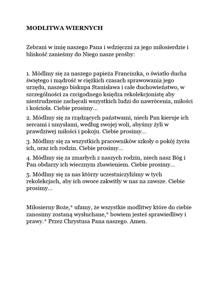 24 Modlitwa Wiernych J Ga Uszka Pdf Pdf - Premium Nature Design Gallery - 8K