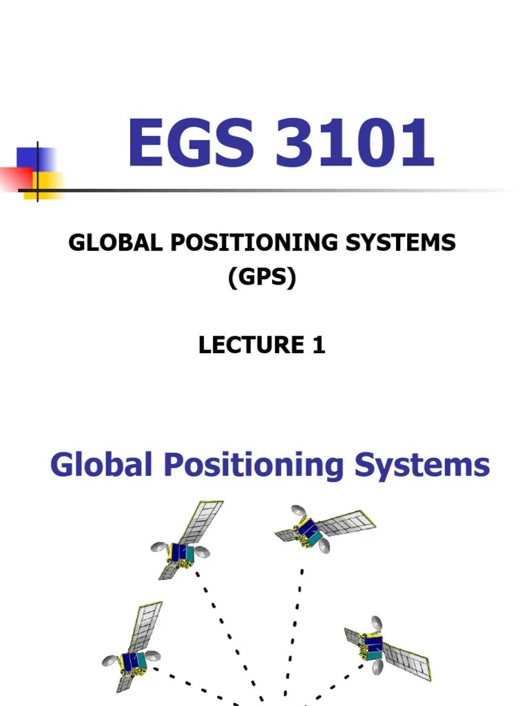 Lecture 1 | PDF | Global Positioning System | Latitude
